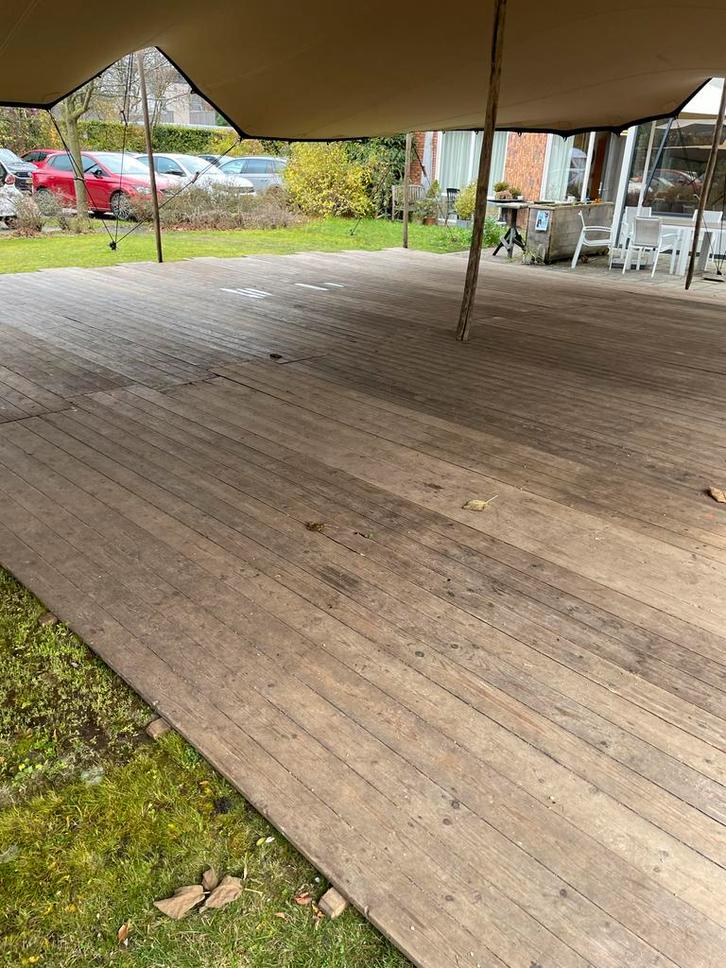 Vlondervloer | tentvloer | houten vloer, Hobby en Vrije tijd, Feestartikelen | Verhuur, Gebruikt, Overige, Ophalen