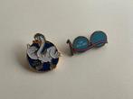 KLM speldjes, de Swan Pin en 100-jarig bestaan, Ophalen of Verzenden, Gebruikt, Overige onderwerpen, Speldje of Pin