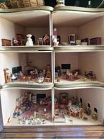Antieke poppenhuis winkel miniaturen accessoires 6 kamers, Ophalen, Gebruikt, Poppenhuis