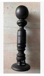Mooie bewerkte houten hoedenstandaard 25 cm zwart, Ophalen of Verzenden