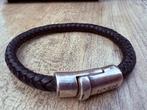 Josh Leren Armband Zwart, Ophalen of Verzenden, Gebruikt, Zwart, Leer
