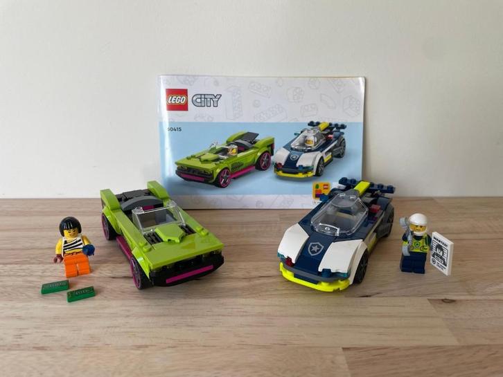 Lego City 60415 Politiewagen & Snelle Auto achtervolging, Kinderen en Baby's, Speelgoed | Duplo en Lego, Zo goed als nieuw, Lego