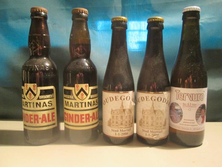 5 Oude Ongeopende Flesjes BIER, Verzamelen, Biermerken, Nieuw, Flesje(s), Overige merken, Ophalen of Verzenden