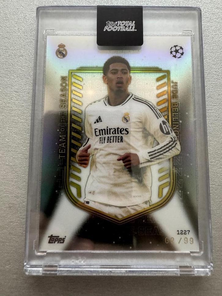 Jude Bellingham Topps Team of the Season /99, Hobby en Vrije tijd, Stickers en Plaatjes, Zo goed als nieuw, Plaatje, Verzenden