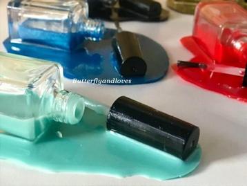 3D Epoxy nagellak flesje kleurrijk cadeau nagelstyliste deco beschikbaar voor biedingen