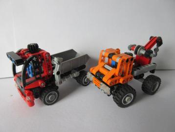 8065+9390,  Technic container truck en technic takelwagen beschikbaar voor biedingen