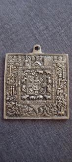Antiek Tibetaans koperen Zodiac Amulet 1850-1899, Ophalen of Verzenden