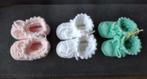 gebreide babyslofjes 0-3 maanden, Kinderen en Baby's, Babykleding | Schoentjes en Sokjes, Ophalen of Verzenden, Nieuw, Jongetje of Meisje