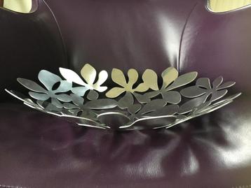 Ikea RVS fruitschaal Stokholm bloemen disign M Mulder  beschikbaar voor biedingen