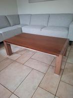 salontafel notenhout afmeting 1.30 x 70 x 41, Ophalen, Gebruikt, 100 tot 150 cm, 50 tot 100 cm