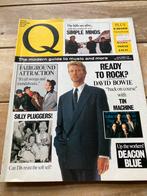 Q Magazine 1989 SIMPLE MINDS Tin Machine DEACON BLUE Bee Gee, Ophalen of Verzenden, Muziek, Film of Tv