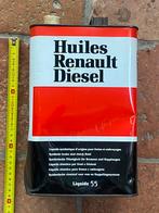 Mooi groot Renault Diesel olieblik 5 liter. Ca. 29x15 cm., Ophalen of Verzenden, Gebruikt, Motoren