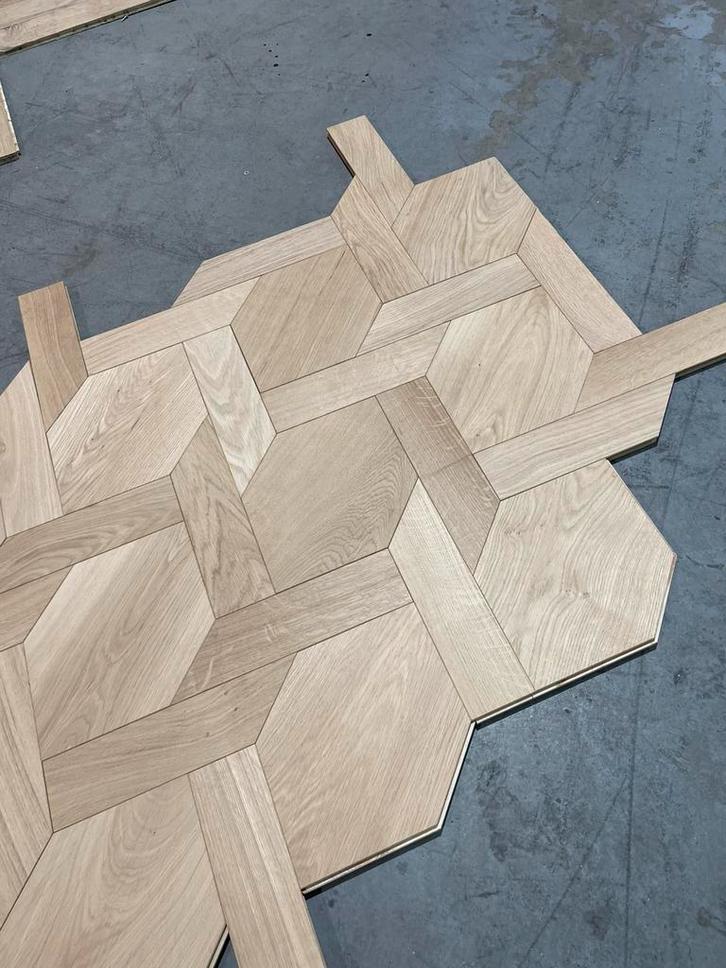 Mansion weave parket vloer patroon vloer eiken houten vloer, Huis en Inrichting, Stoffering | Vloerbedekking, Zo goed als nieuw