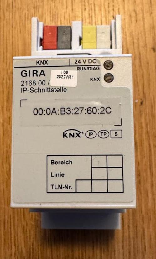 KNX gateway Gira 2168 00 IP interface, Doe-het-zelf en Verbouw, Elektra en Kabels, Zo goed als nieuw, Overige typen, Ophalen of Verzenden