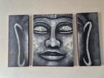 Boeddha Schilderij Canvas - 3 Delig, Ophalen of Verzenden, Zo goed als nieuw