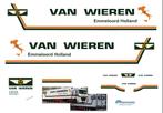 Vrachtauto decal 1:50 Van Wieren Emmeloord, Verzenden, Nieuw, Bus of Vrachtwagen, Overige merken