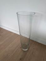 Hoge vaas ca 70cm, Huis en Inrichting, Overige kleuren, 50 tot 75 cm, Ophalen of Verzenden, Glas
