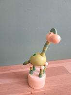 De Groene Merel houten drukfiguur dino groen, Ophalen of Verzenden