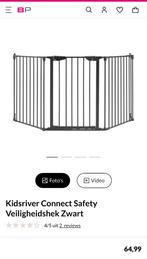 Kidsriver Connect Safety Veiligheidshek Zwart, Ophalen, Zo goed als nieuw, 115 cm of meer, Metaal of IJzer