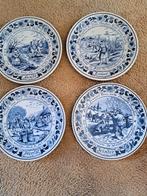 Onbeschadigde 4 jaargetijden delftsblauw borden, Antiek en Kunst, Antiek | Wandborden en Tegels, Ophalen of Verzenden