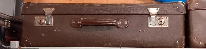 Vintage Bruine Koffer, Antiek en Kunst, Curiosa en Brocante, Ophalen of Verzenden