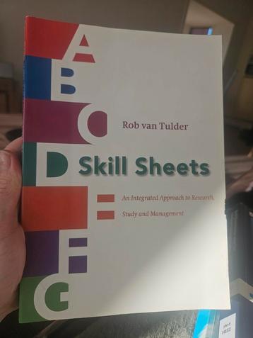 Skill Sheets - Rob van Tulder beschikbaar voor biedingen