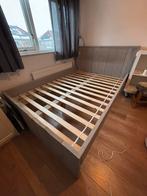 Steigerhouten bed140x200 met lattenbodem, Ophalen, 85 tot 100 cm, Zo goed als nieuw, Lattenbodem