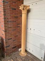 Unieke grote houten pilaar met houtsnijwerk, Ophalen