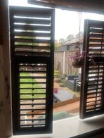 Houten raamluiken louvre vintage, Ophalen of Verzenden, Zo goed als nieuw, Minder dan 100 cm