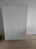 Witte kledingkast met deuren, Ophalen, Overige materialen, 150 tot 200 cm, Met hangruimte