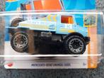 Mercedes-Benz Unimog 1300L takelwagen blauw - Hotwheels, Ophalen of Verzenden, Nieuw, Bus of Vrachtwagen