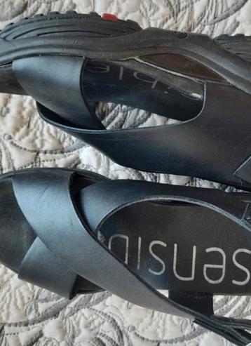 Xsensible Luxe Sandalen Leer Zwart Maat 38 G  beschikbaar voor biedingen