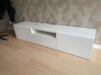 Ikea BESTA TV-meubel wit - lichte gebruikerssporen, Huis en Inrichting, Kasten | Televisiemeubels, Ophalen, Gebruikt, 150 tot 200 cm