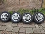 ☑️ 4x100 Fiat Grande Punto velgen met winterbanden 15 inch, Ophalen, Gebruikt