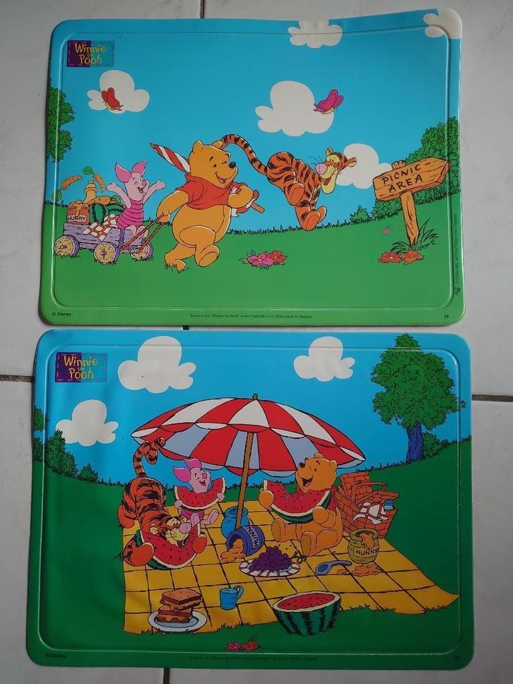 2 placemats Pooh Disney, Verzamelen, Disney, Zo goed als nieuw, Kleding of Textiel, Winnie de Poeh of vrienden, Verzenden