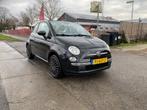 Fiat 500 1.2 Cabriolet Bj 2012 ABARTH LOOK  Zwart 104587 KM, Voorwielaandrijving, Stof, 4 cilinders, Cabriolet