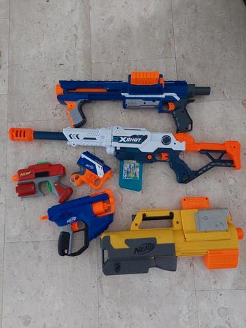 Pakket met Verschillende soorten en maten nerf beschikbaar voor biedingen