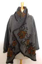 Apart bruine 80% wollen folklore vest/jas/poncho! L, Verzenden, Zo goed als nieuw, Maat 42/44 (L), Bruin