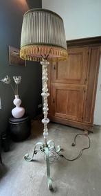 Prachtige vintage staande lamp, Huis en Inrichting, Lampen | Vloerlampen, Ophalen, Gebruikt, Glas, 150 tot 200 cm