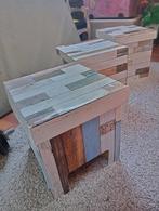 Dutch Design Chair krukje tafeltje 3x, Gebruikt, 50 tot 100 cm, Rond, Ophalen of Verzenden