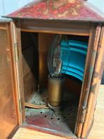 Scheepslantaarn Stuurboord + Bakboord Hoogte 23 cm, Ophalen of Verzenden, Gebruikt, Lijn of Blok