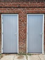 Achterdeur / garagedeur in kozijn (93 x 211,5) op voorraad, Doe-het-zelf en Verbouw, Deuren en Horren, 120 cm of meer, Ophalen of Verzenden