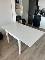 Ikea bjursta table white asjustable., Ophalen, Gebruikt, 50 tot 100 cm, 150 tot 200 cm