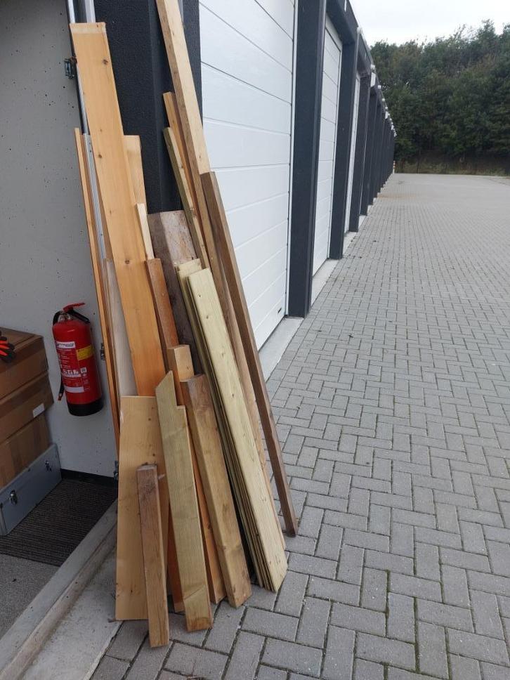 Diversen Soorten Balken Vuren Latten en White Wash Schroten., Doe-het-zelf en Verbouw, Hout en Planken, Zo goed als nieuw, Overige typen