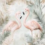 Flamingo fotobehang Vinyl Vlies behang ook voordelig op maat, Huis en Inrichting, Verzenden, Minder dan 10 m², Romantisch, natuur, vogels,