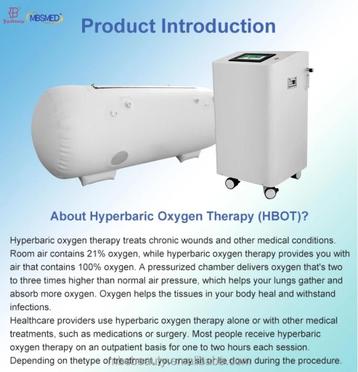 1.5 ATA Hyperbare Kamer hyperbaric, HBOT, zuurstof beschikbaar voor biedingen