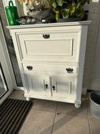 Witte secretaire kast met lades en deurtjes, Ophalen