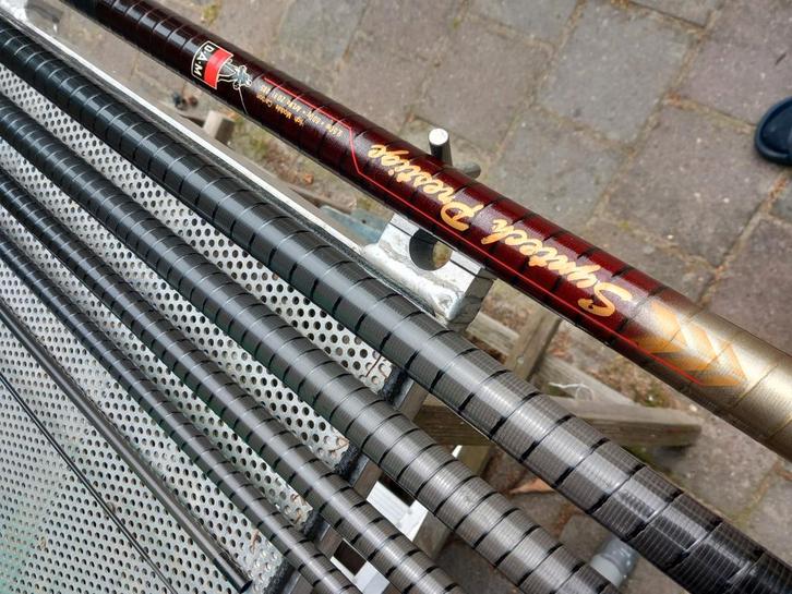 Prachtige vaste hengel >> Dam Syntech Prestige >> 9.5 m, Watersport en Boten, Hengelsport | Witvissen, Zo goed als nieuw, Vaste hengel