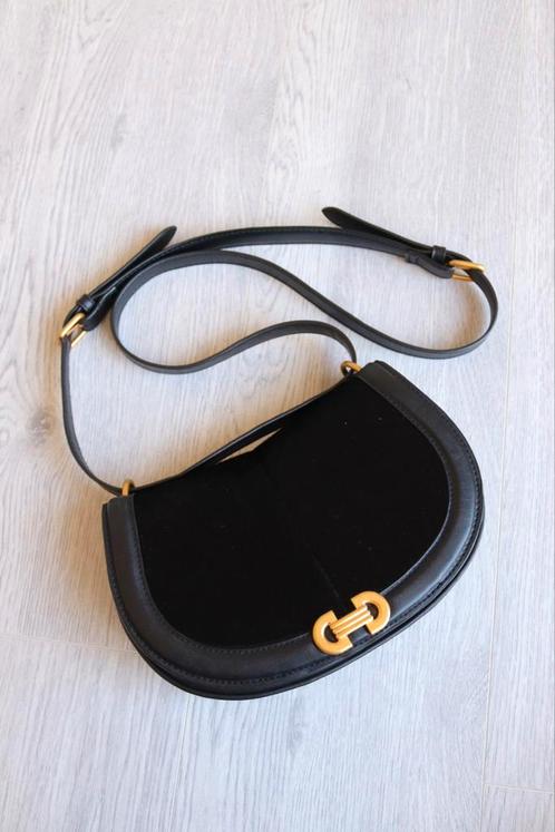 H&M vintage zwart goud schoudertas, Sieraden, Tassen en Uiterlijk, Tassen | Schoudertassen, Zwart, Ophalen of Verzenden