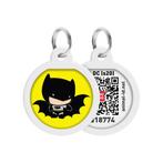 WAUDOG Baby Batman QR Pet Tag 25 mm Geel-Zwart -40% OFF!!!, Dieren en Toebehoren, Nieuw, Ophalen of Verzenden